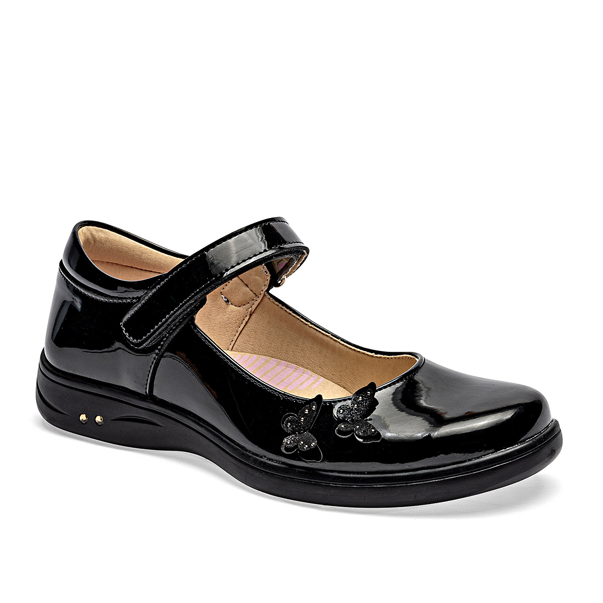 Yuyin Zapato Para Niña Negro Charol
