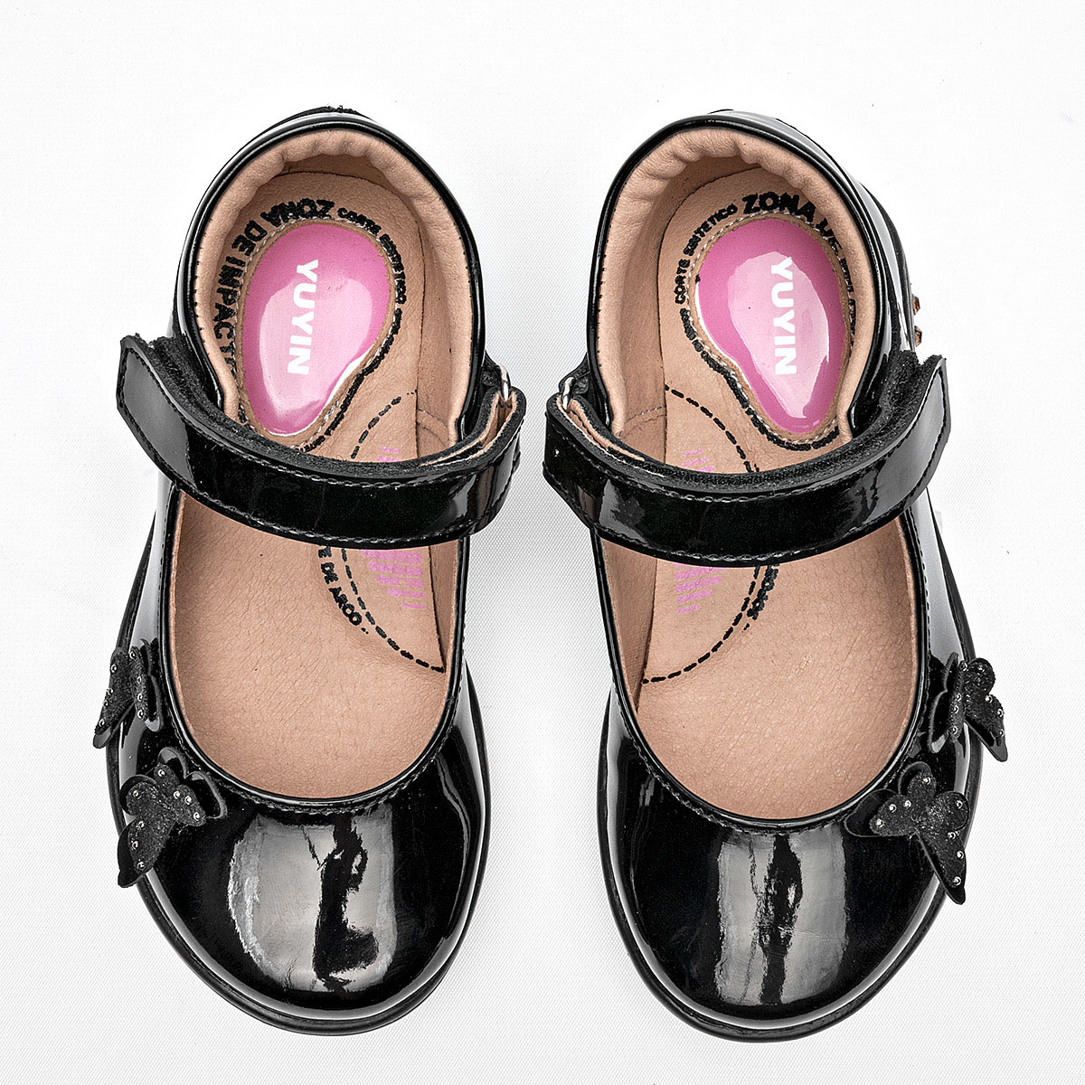 Foto 3 | Yuyin Zapato Para Niña Negro Charol