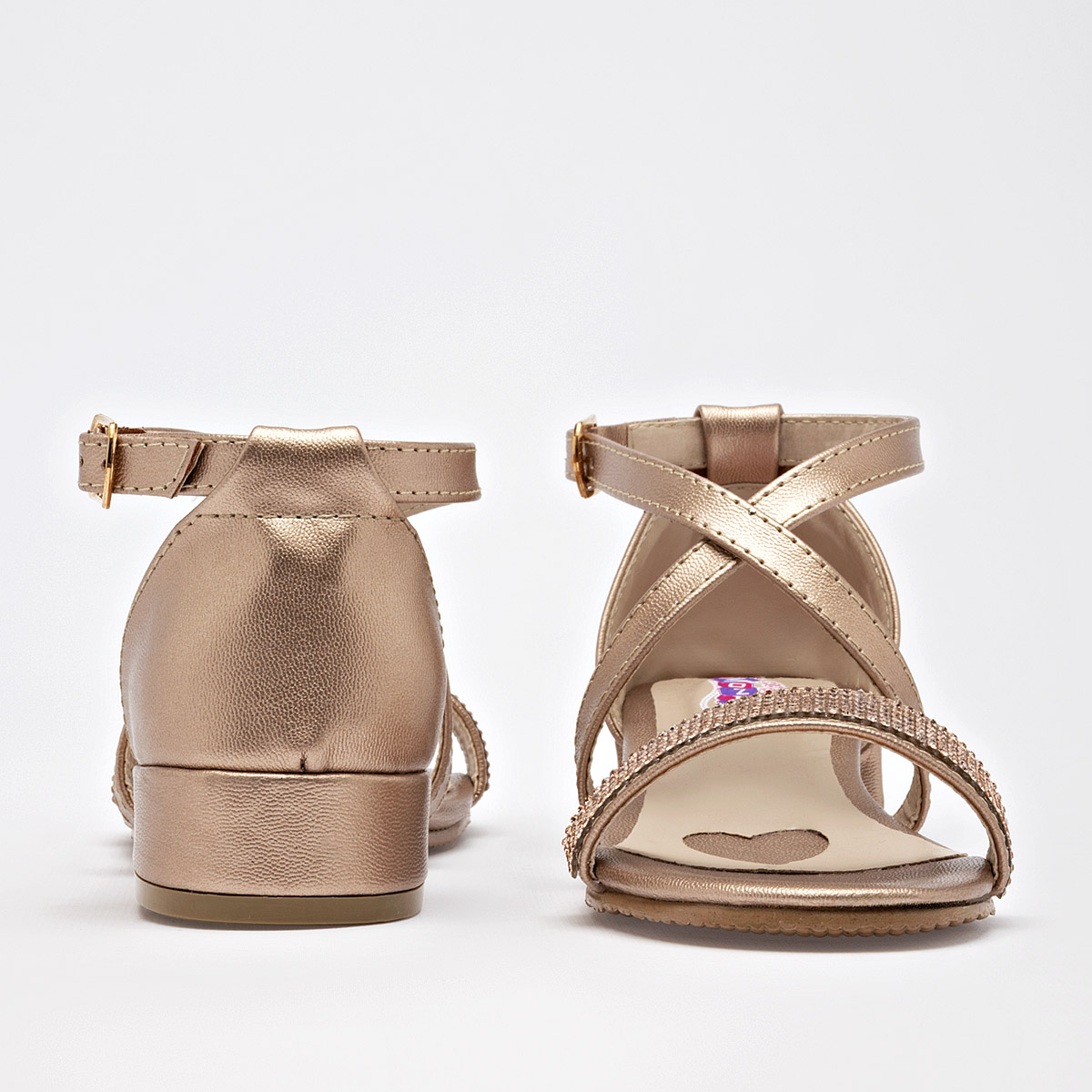 Foto 4 | D'monas Zapato De Graduación Para Niña Dorado Rosa