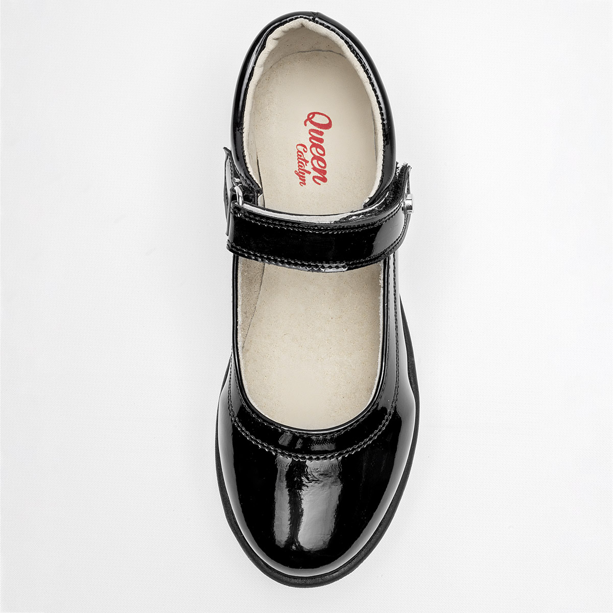Foto 2 | Queen Zapato Para Niña Negro Charol