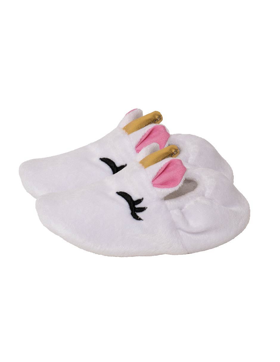 Foto 3 pulgar | Pantuflas Chiqui Mundo Unicornio color Blanco