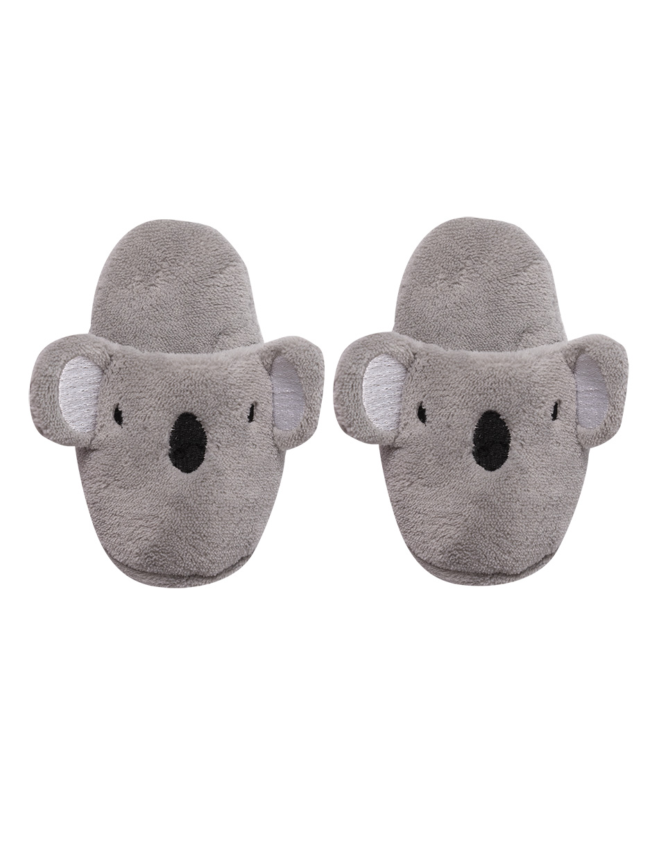 Pantuflas Chiqui Mundo Koala color Gris