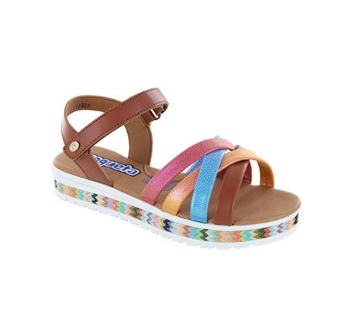 Foto 2 pulgar | Sandalias Coqueta 112300-N Multicolor para Niñas