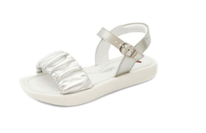 Sandalias plateadas para niñas hot sale