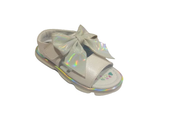 Sandalias Coloso 5069-01 Blanco Nacarado para Niña