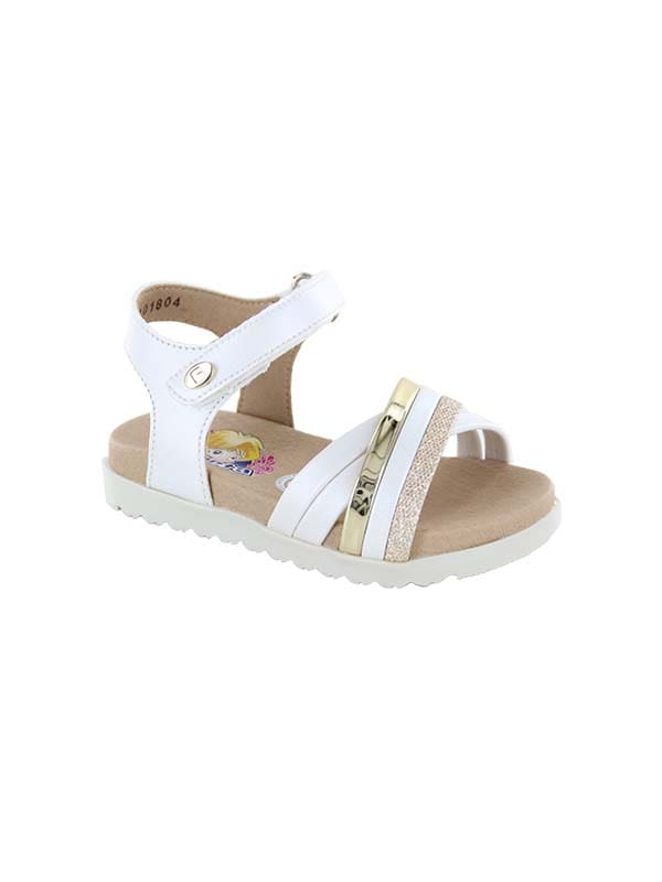Sandalia Coqueta 101804-y color: Perla para Niña $549