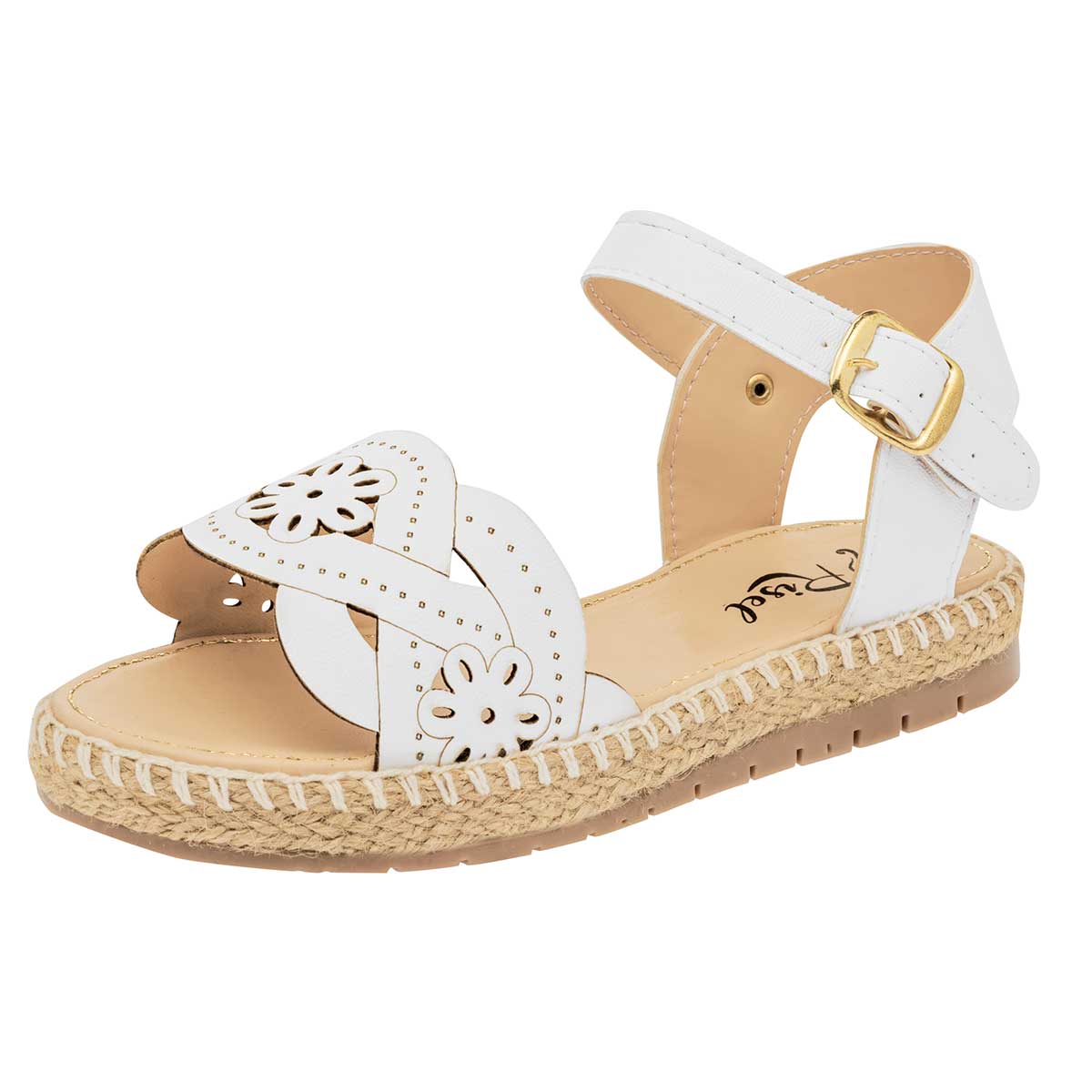 Foto 2 pulgar | Sandalias Risel Blancas para Niña
