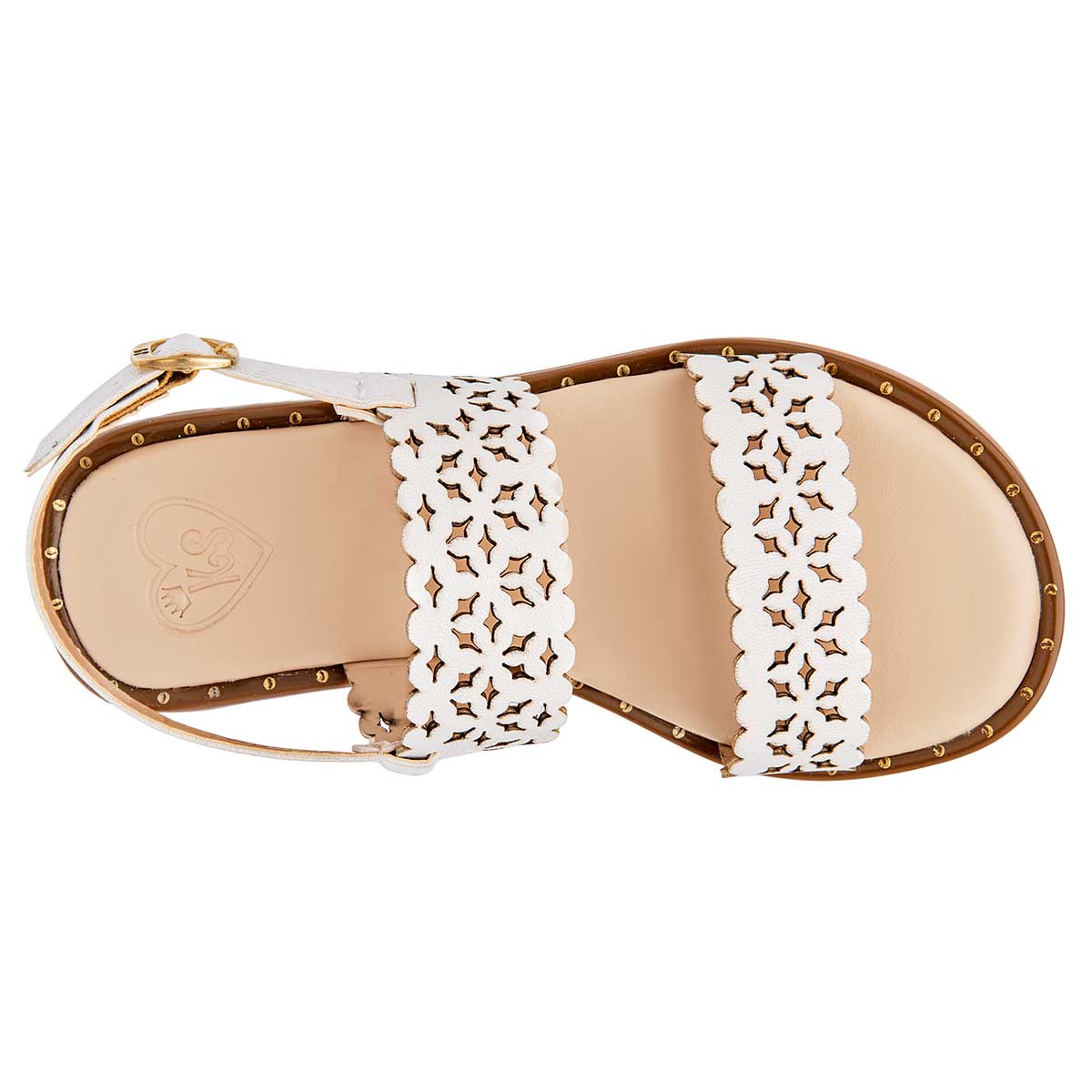 Foto 3 pulgar | Sandalias Ks Blancas para Niña