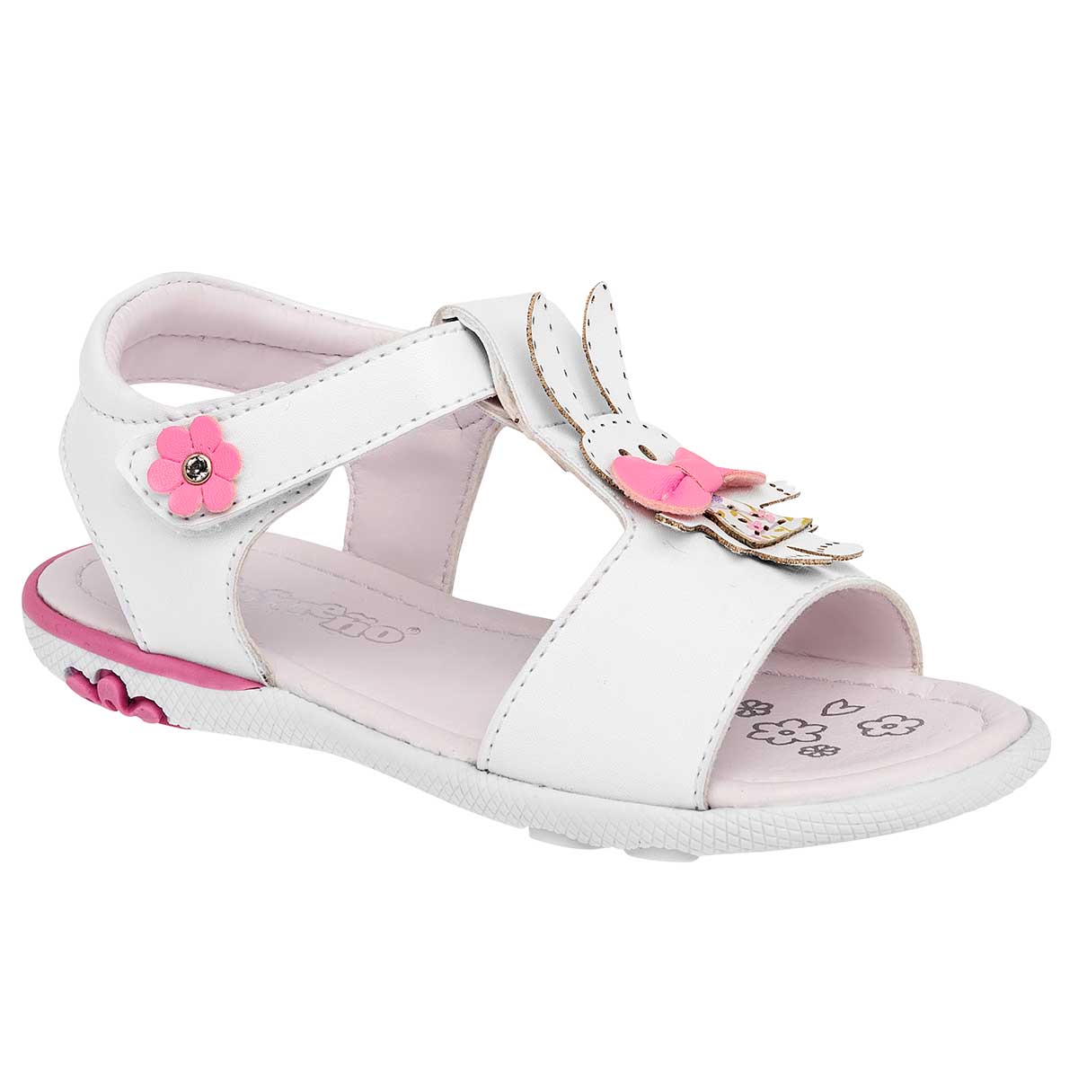 Foto 2 pulgar | Sandalia para Bebé Niña Ensueño Blanca 116714-1