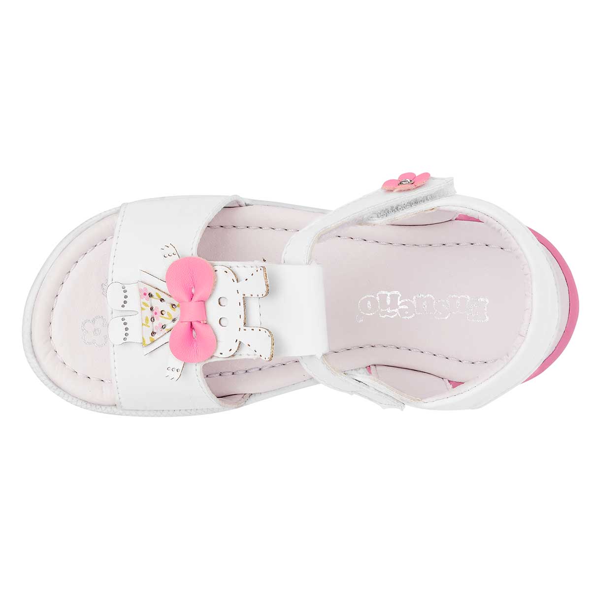 Foto 3 pulgar | Sandalia para Bebé Niña Ensueño Blanca 116714-1