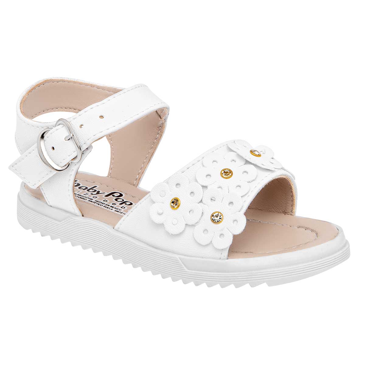 Sandalia para Niña Baby Pop's Blancas 116312-1