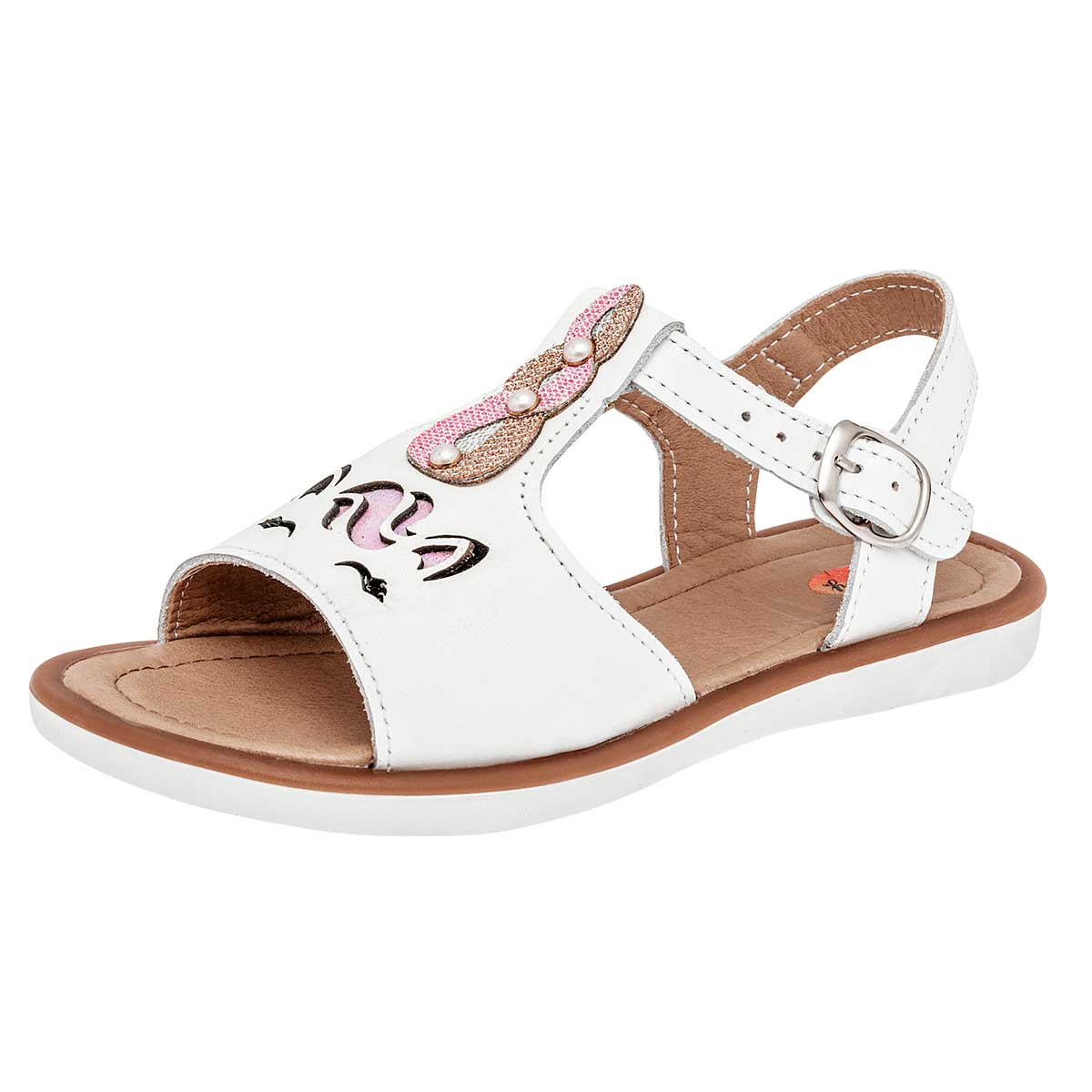 Sandalias Faby Blancas para Niña