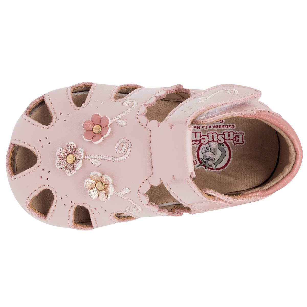 Foto 3 pulgar | Sandalias Ensueño Rosas para Bebé Niña