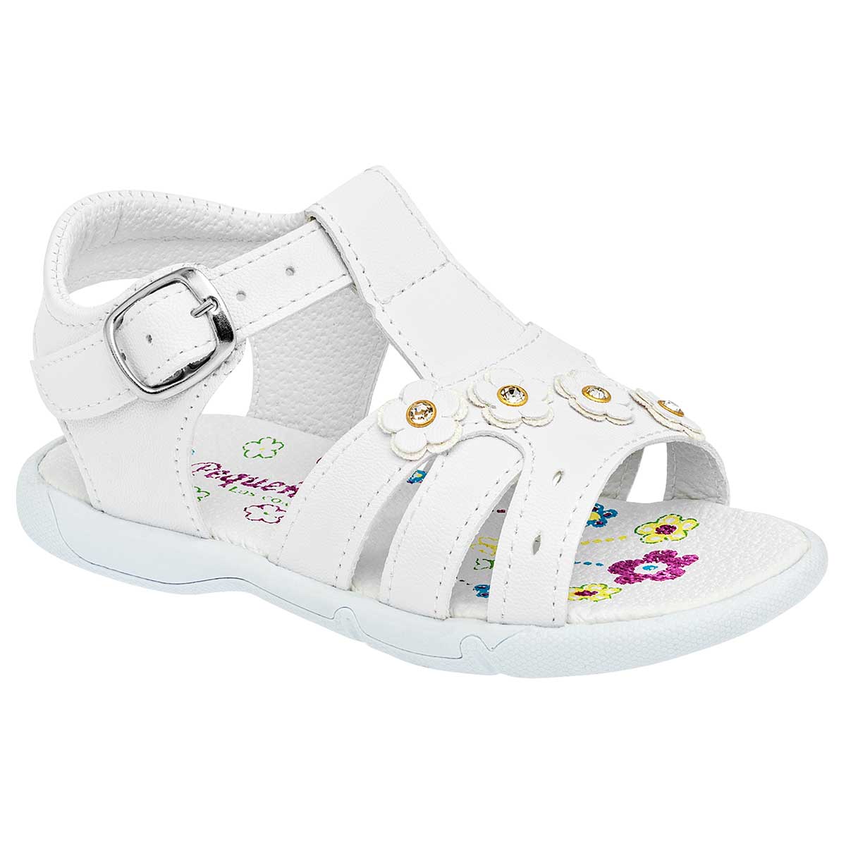 Foto 2 pulgar | Sandalias Chaparrin Blancas para Niña