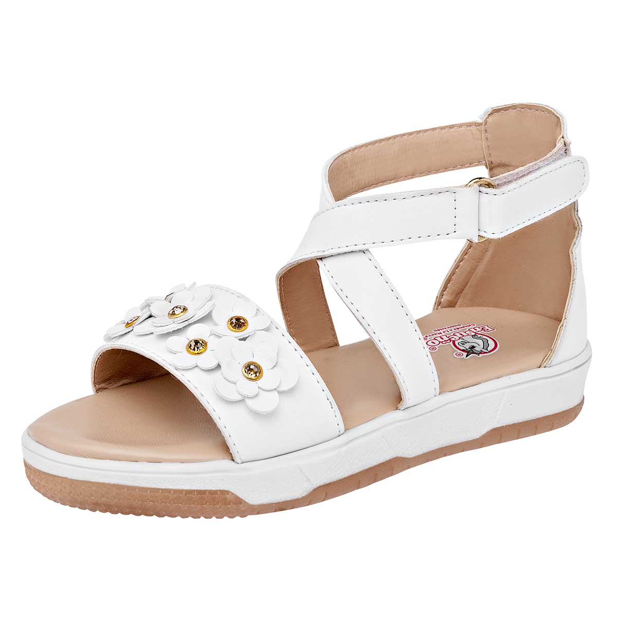 Foto 1 | Sandalias Ensueño 116730-1 Blancos para Niña