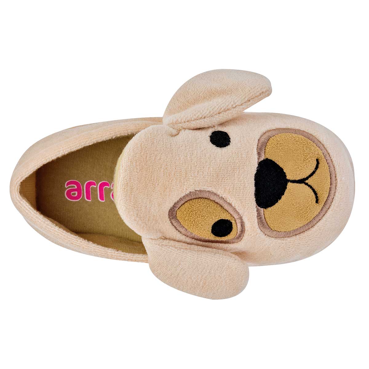 Foto 3 pulgar | Pantuflas Arra Beige para Niños