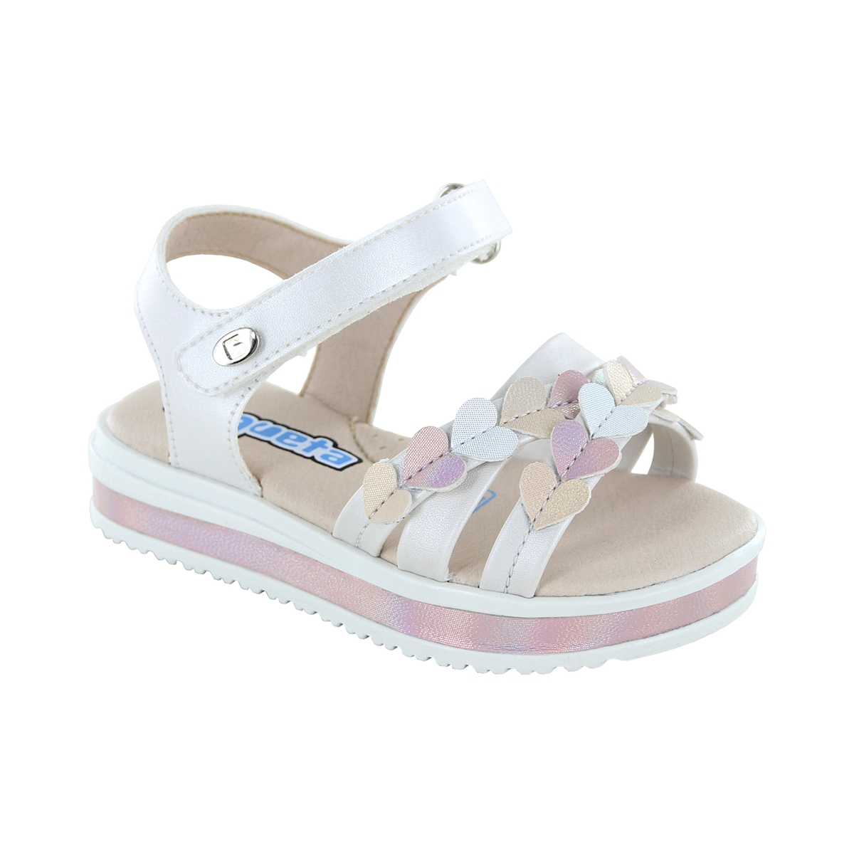 Foto 2 pulgar | Sandalias Coqueta 118501-1 Blanca para Niña