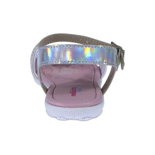 Foto 4 | Sandalia Para Niña Molekinha Robyn Holographic Blanco