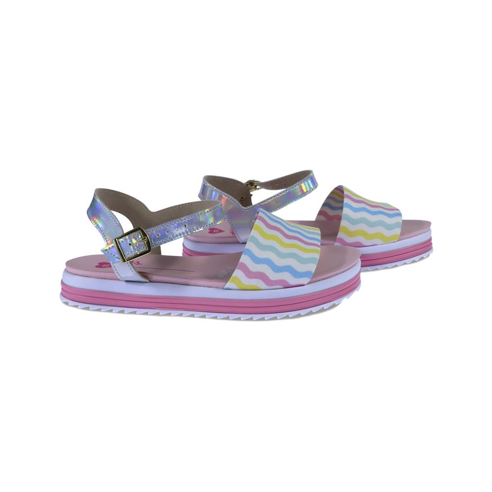 Foto 5 | Sandalia Para Niña Molekinha Renee Listras Multicolor
