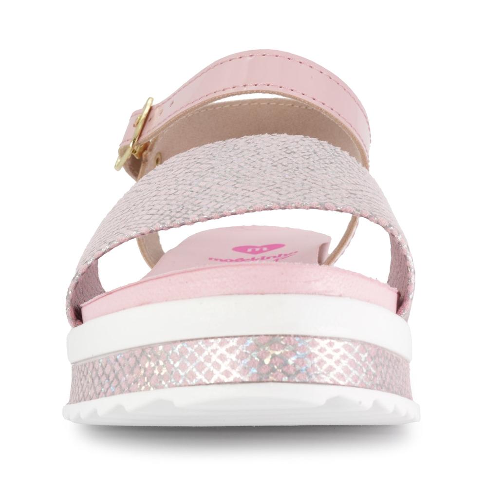 Foto 4 pulgar | Sandalia Para Niña Molekinha Renee Holographic Rosa
