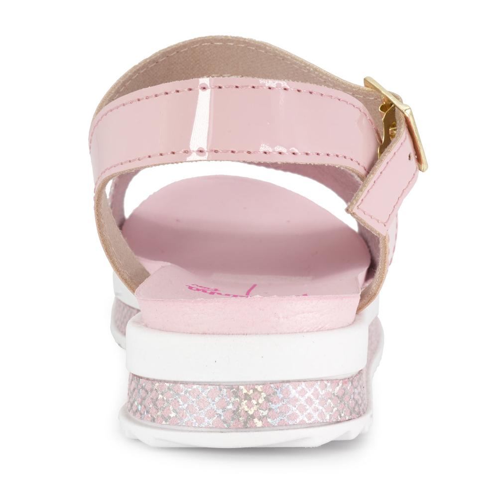 Foto 5 pulgar | Sandalia Para Niña Molekinha Renee Holographic Rosa