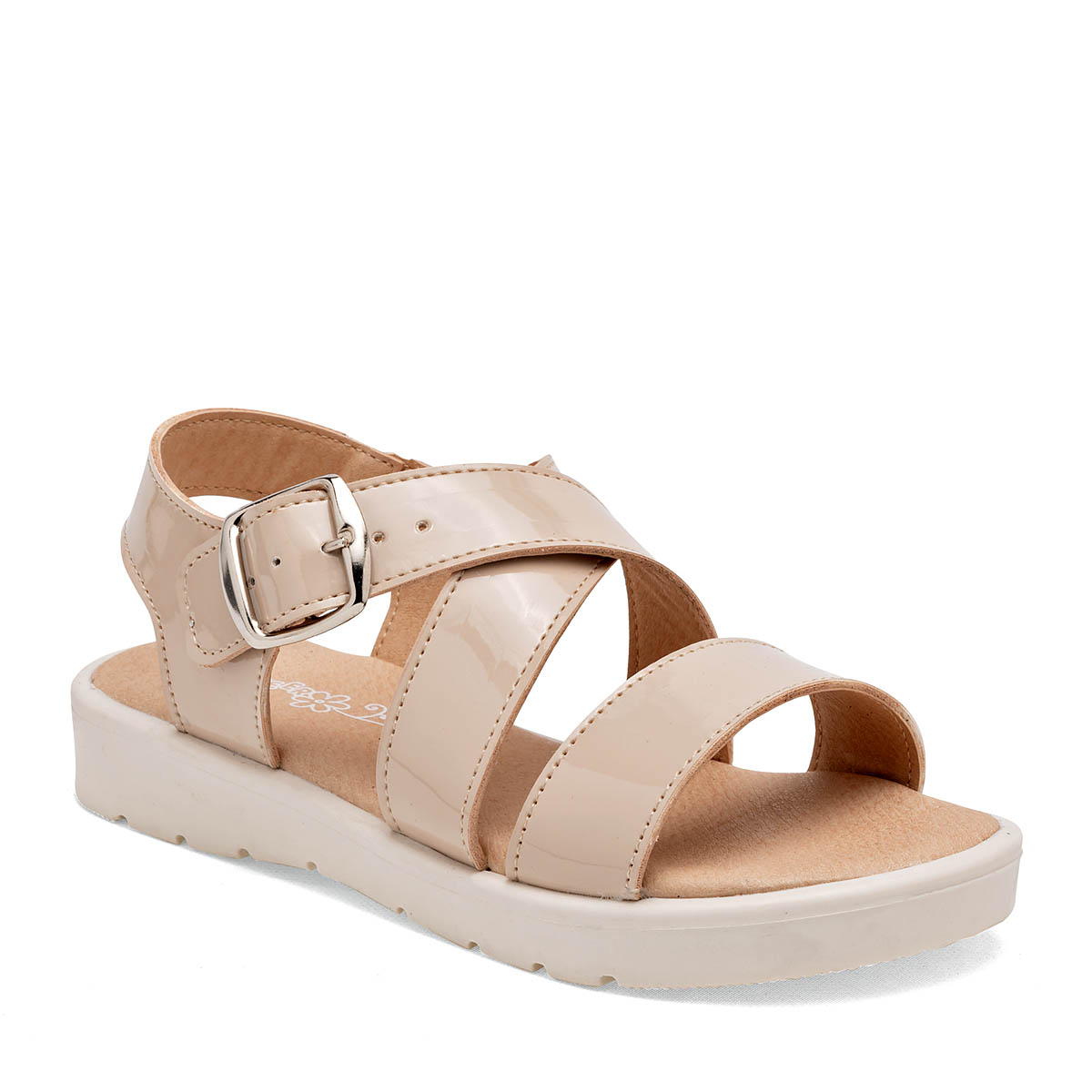 Foto 1 | Sandalia para Niña Yondeer Beige Charol 125942-d