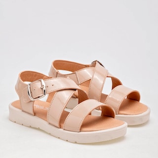 Foto 2 | Sandalia para Niña Yondeer Beige Charol 125942-d