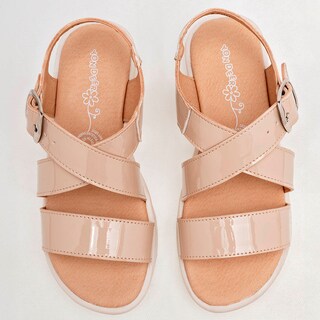 Foto 3 | Sandalia para Niña Yondeer Beige Charol 125942-d