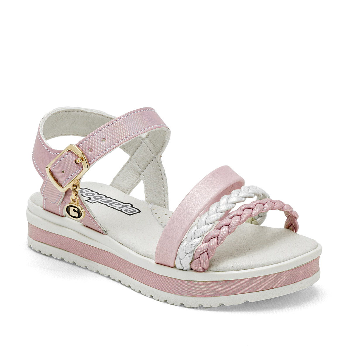 Foto 1 | Huaraches para Niña Coqueta Rosas