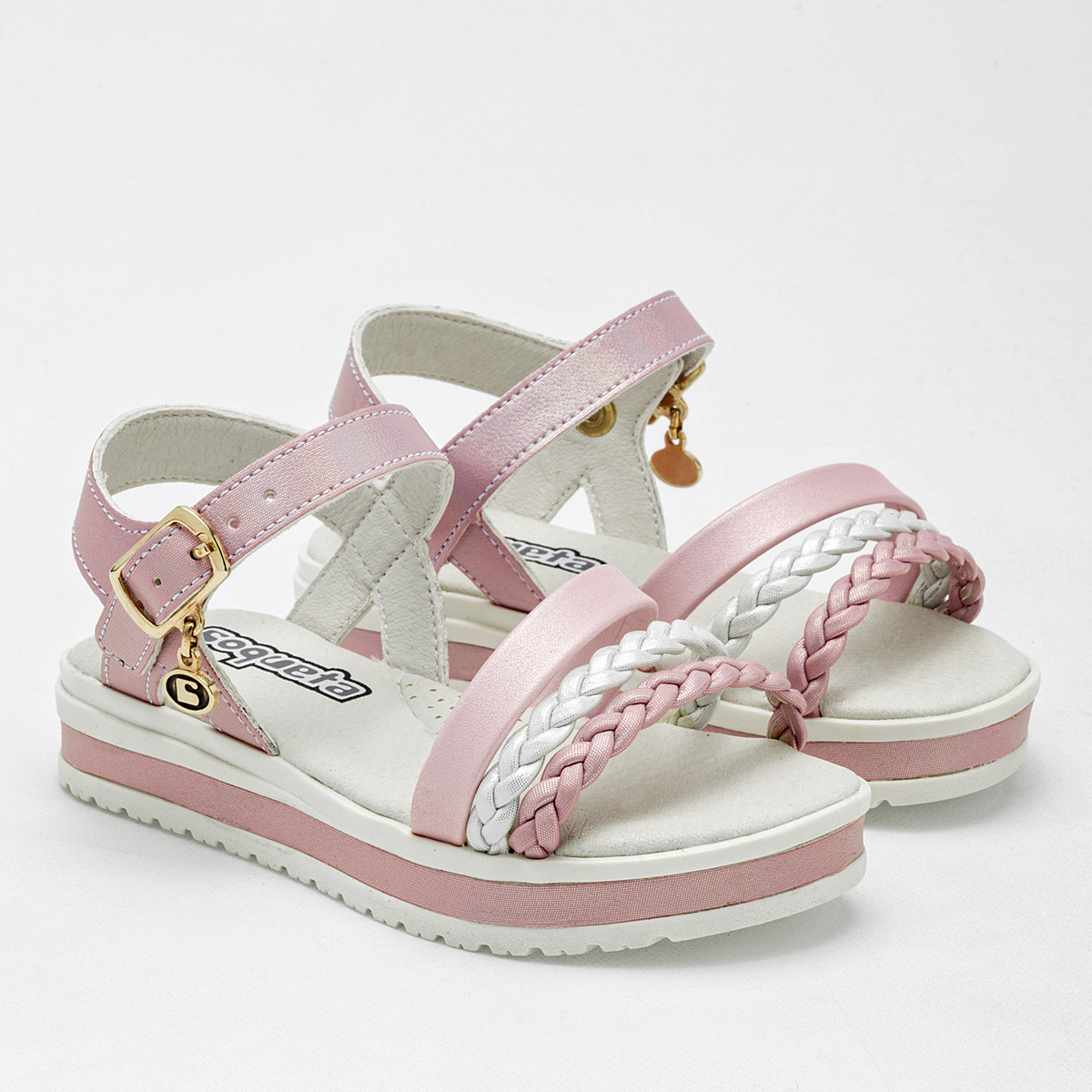 Foto 2 | Huaraches para Niña Coqueta Rosas