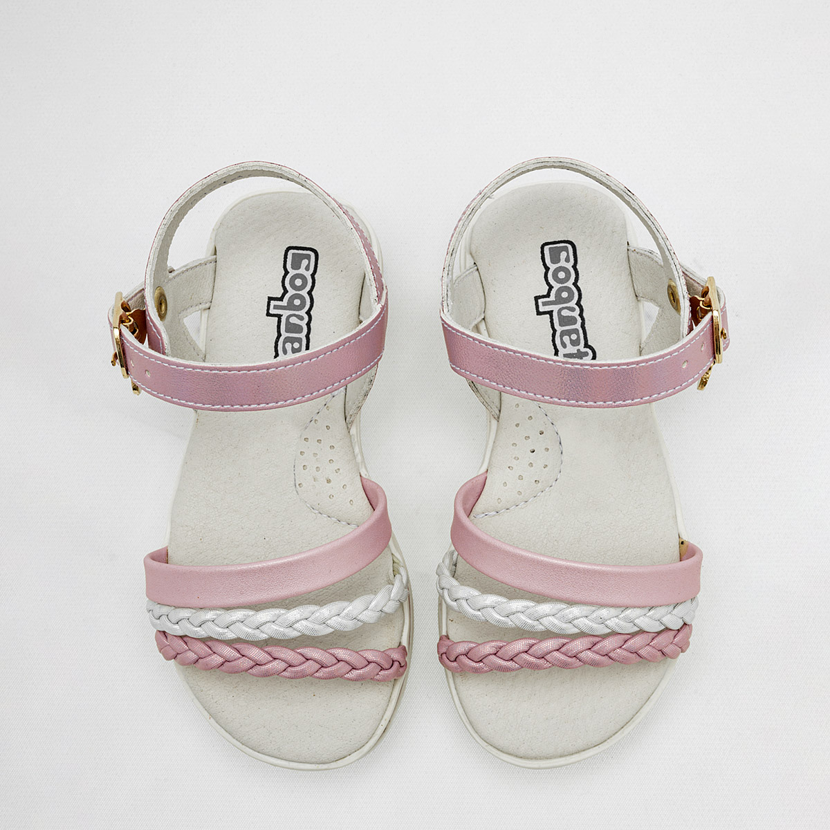 Foto 4 pulgar | Huaraches para Niña Coqueta Rosas