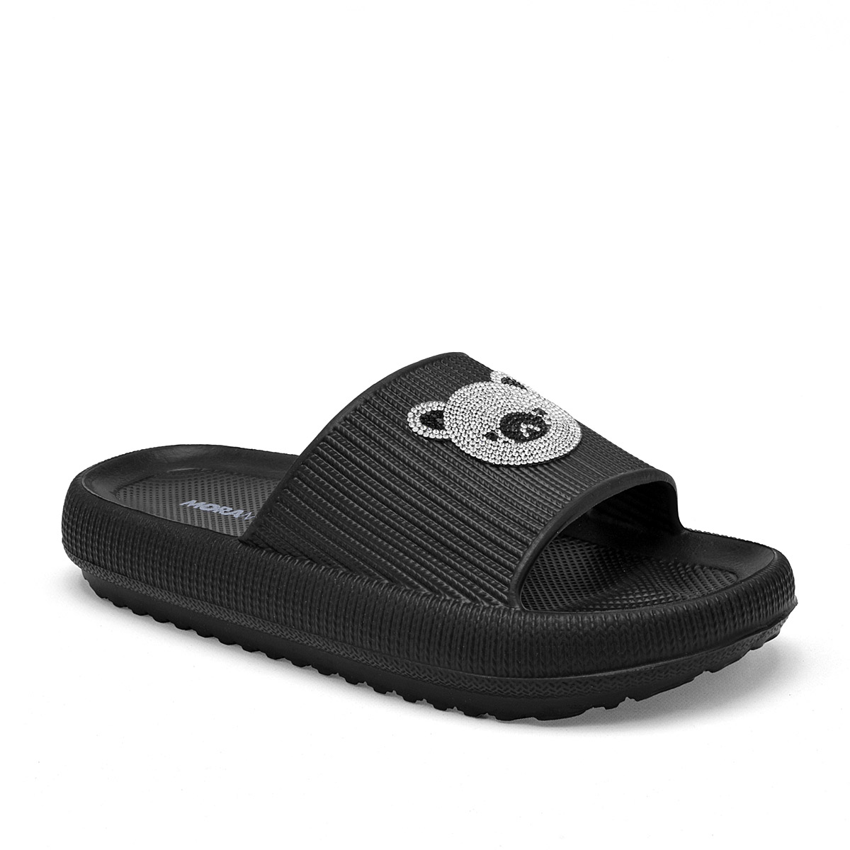 Moramora Sandalia Para Niña Negro Plata, Código 123864-d