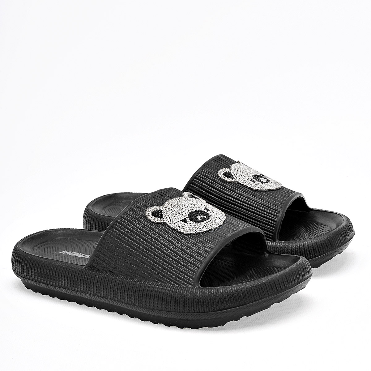 Foto 2 | Moramora Sandalia Para Niña Negro Plata, Código 123864-d