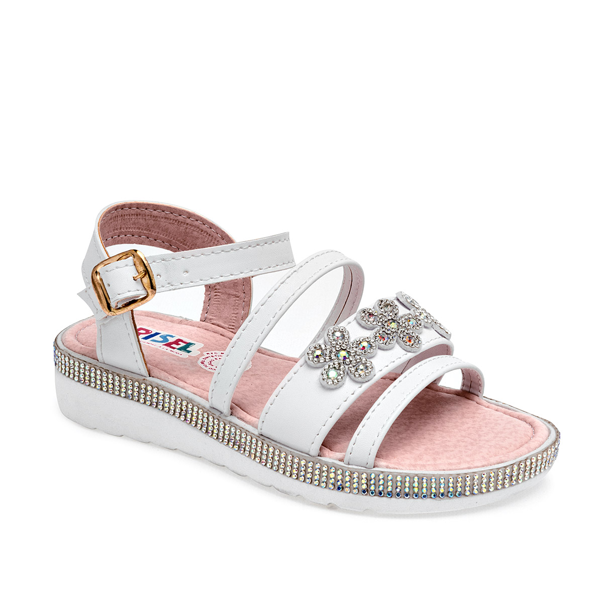 Foto 1 | Sandalias Risel Blancas para Niña