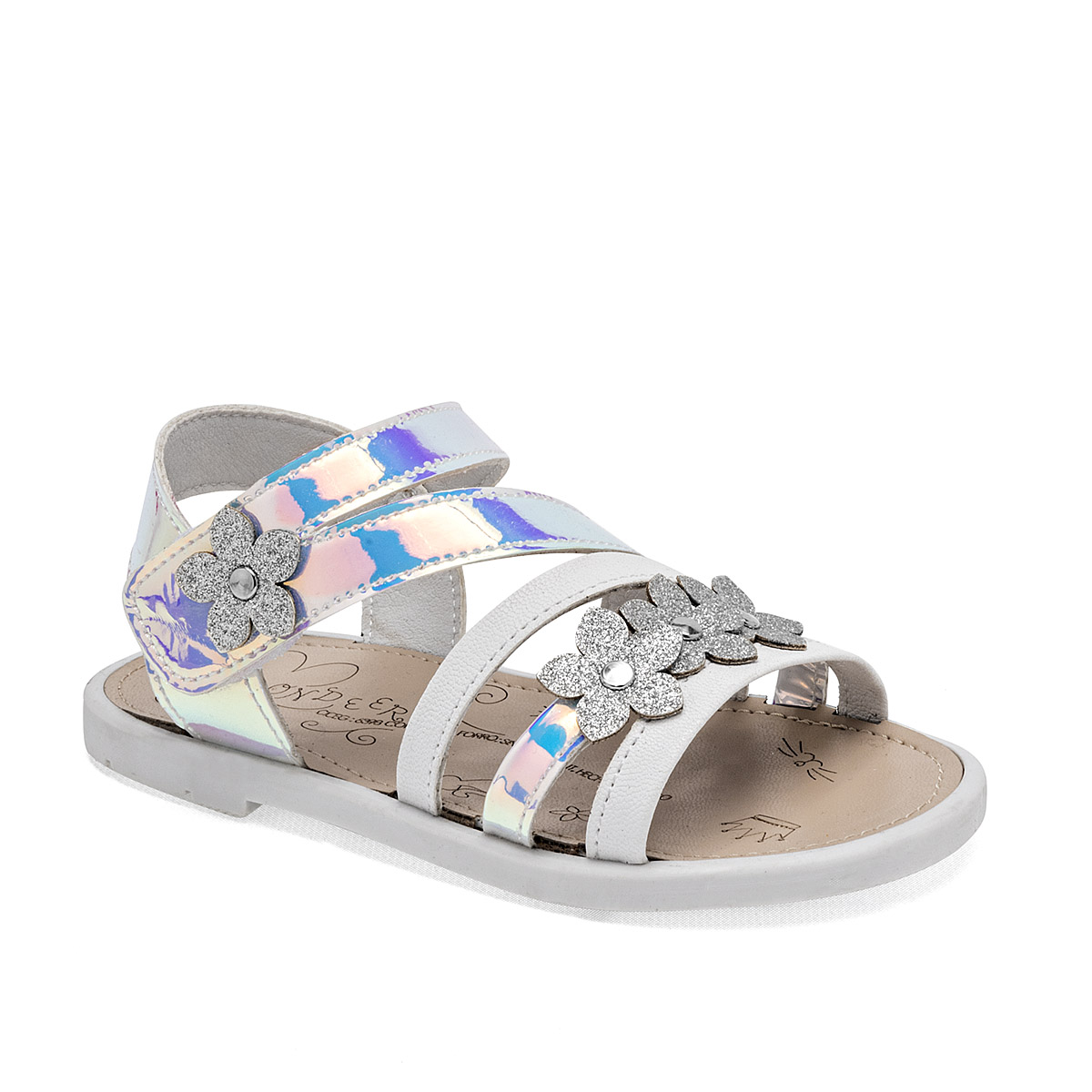 Sandalias Yondeer 125927-c Plateadas para Mujer