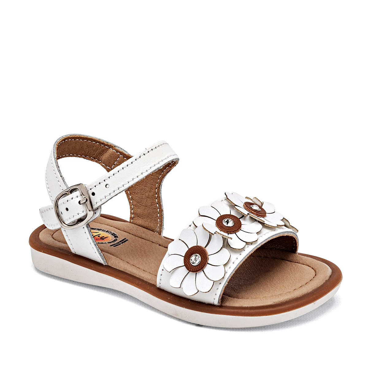 Foto 1 | Sandalias Faby Blancos para Niña