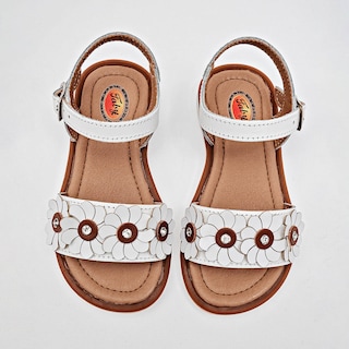 Foto 3 | Sandalias Faby Blancos para Niña