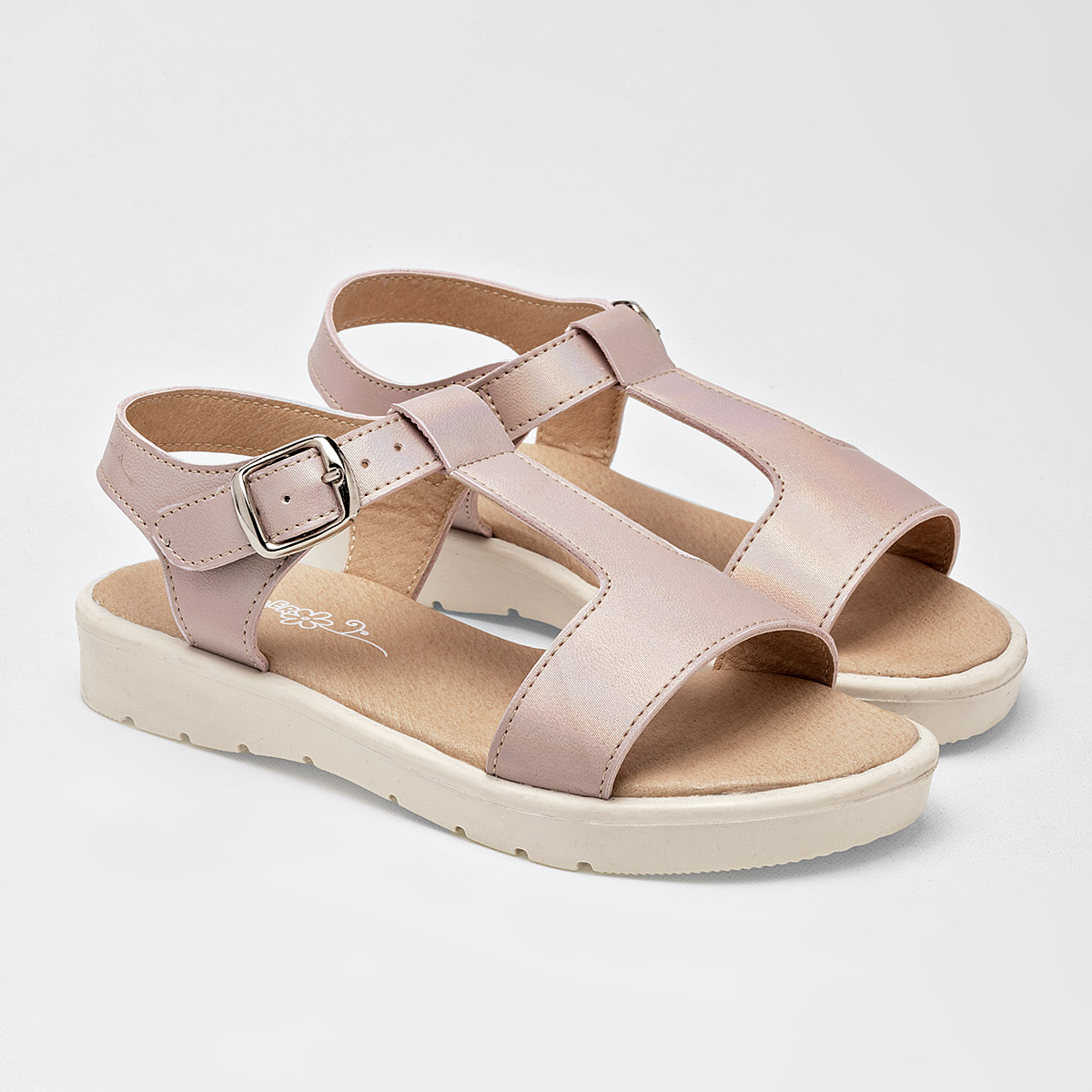 Foto 2 | Sandalias para Niña Yondeer Rosas Tornasol