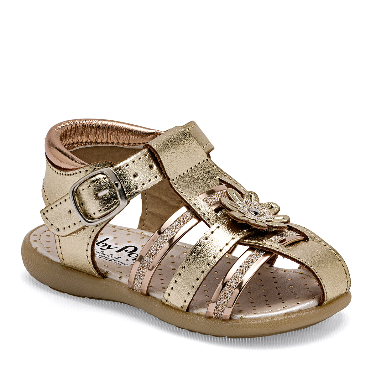 Foto 1 | Sandalias Baby Pop's Doradas para Niña