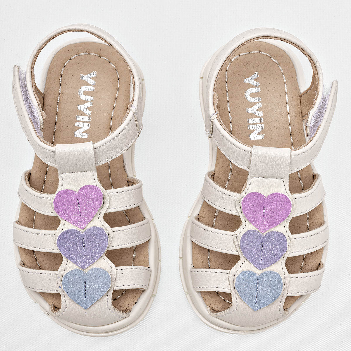 Foto 3 | Sandalia Yuyin Beige para Niña