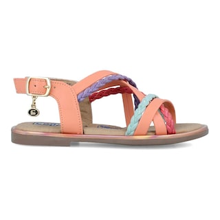 Foto 3 | Sandalias Huaraches Coqueta 112516-n Naranja Niña Casual Sintético