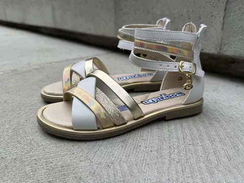 Foto 4 | Sandalia Huarache Coqueta 112515-b Blanco Niña Sintético Casual