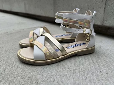 Foto 4 | Sandalia Huarache Coqueta 112515-b Blanco Niña Sintético Casual