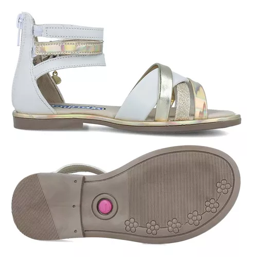 Foto 5 | Sandalia Huarache Coqueta 112515-b Blanco Niña Sintético Casual