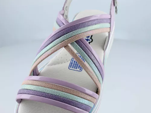 Foto 7 pulgar | Sandalias Huaraches Coqueta 112408-u Lila  Casual Niña Charol