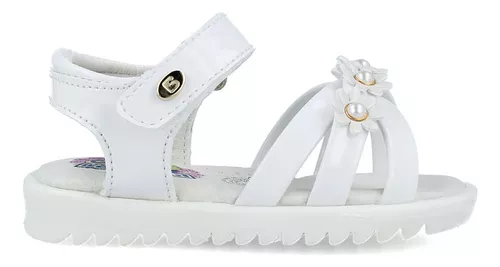 Foto 1 | Sandalias Coqueta Blancas para Niña