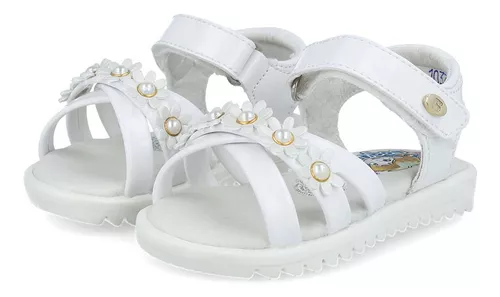 Foto 5 pulgar | Sandalias Coqueta Blancas para Niña