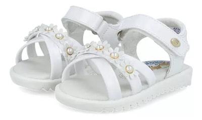 Foto 4 | Sandalias Coqueta Blancas para Niña