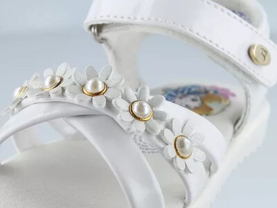 Foto 6 | Sandalias Coqueta Blancas para Niña