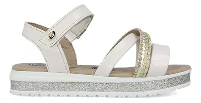 Foto 1 | Sandalias Huaraches Coqueta 112314-l Beige Niña Casual Charol